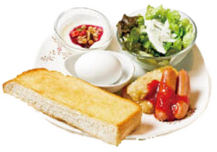 トースト&ソーセージハッシュ